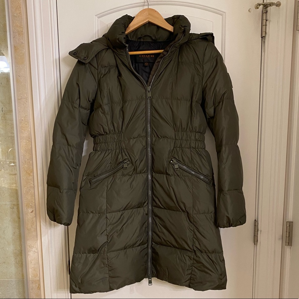 Coach Green Parka Jacket